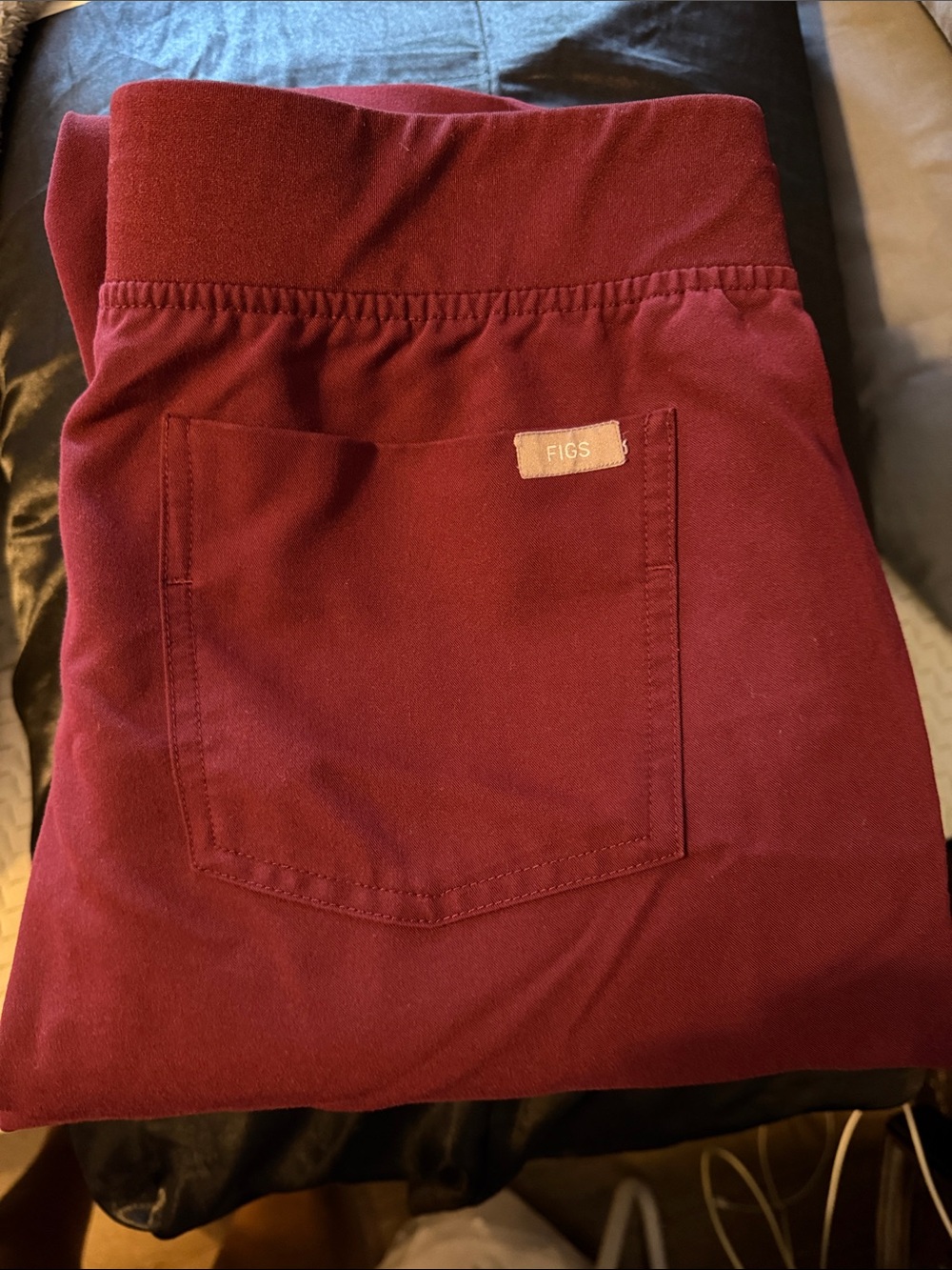 Figs Women's Burgundy Drawstring Joggers